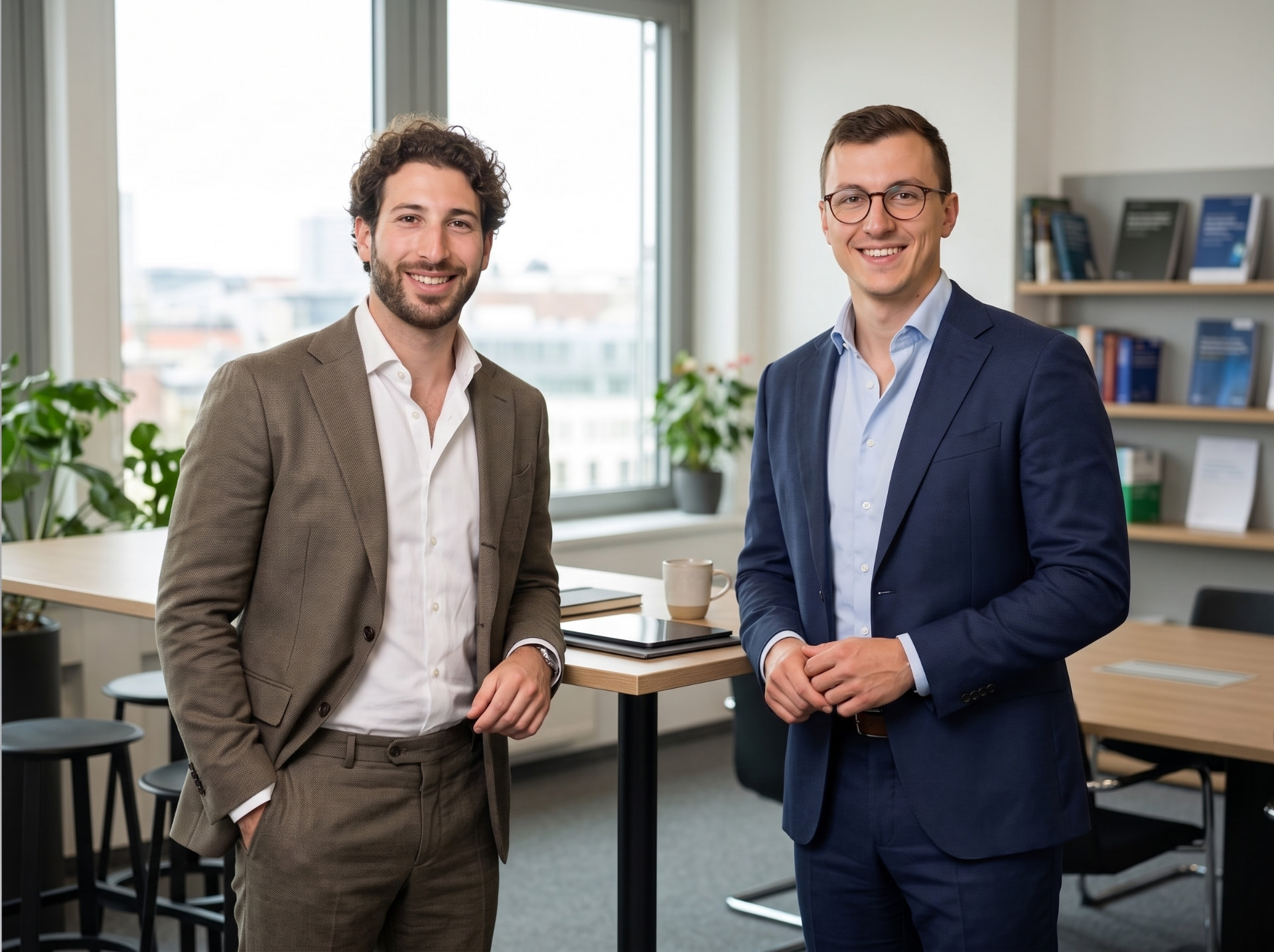 Ceyhan Akar (links) und Florian Castello (rechts), Geschäftsführer der vivunt GmbH in Mannheim