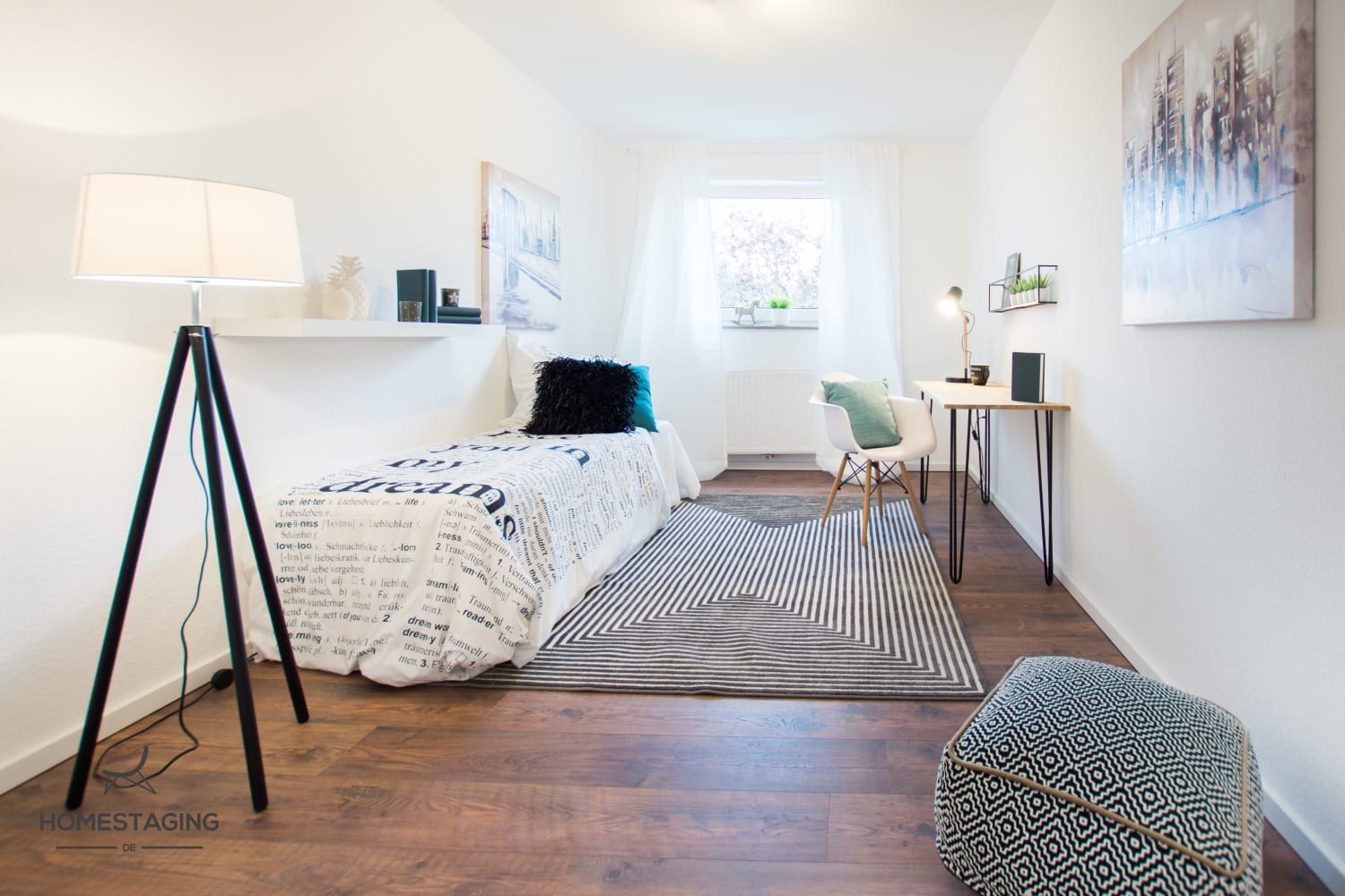 3-Zimmer-Wohnung mit Loggia und Balkon, Ludwigshafen-Gartenstadt — Kinderzimmer nach der Sanierung | Sanierung durch vivunt GmbH